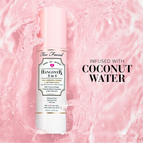 🩷Too Faced Hangover 3-In-1 Primer & Setting Spray - Picture 3 of 6